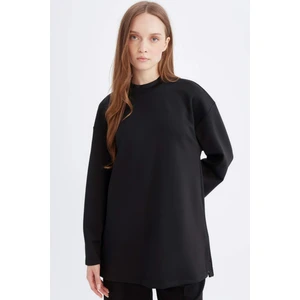 Relax Fit Skuba Dalgıç Kumaş Uzun Kollu Tunik D9030AX24WN