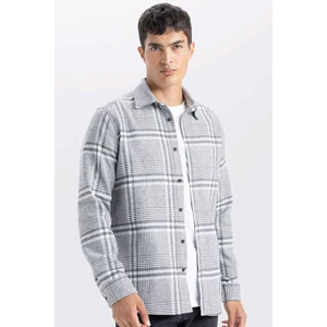 Regular Fit Kareli Flanel Uzun Kollu Gömlek E0983AX24WN