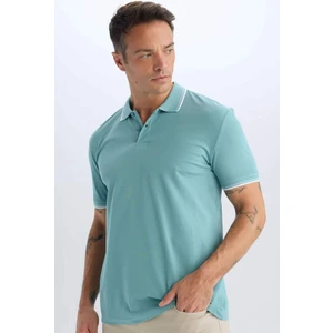 %100 Pamuk Regular Fit Basic Düz Kısa Kollu Polo Tişört E2310AX24AU