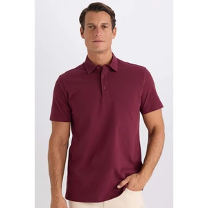 %100 Pamuk Regular Fit Kısa Kollu Basic Düz Polo Tişört E2348AX24AU
