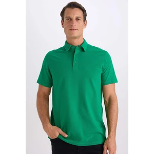 %100 Pamuk Regular Fit Kısa Kollu Basic Düz Polo Tişört E2348AX24AU