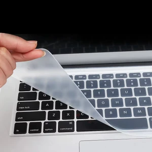Macbook Notebook Laptop Klavye Koruyucu Toz Leke Sıvı Geçirmez Mat Şeffaf Silikon 13 Inç 14 Inç