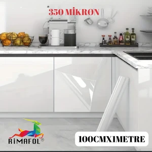 Kendinden Yapışkanlı Mobilya Masa Koruma Folyosu Parlak Şeffaf 100 cm  x 1METRE
