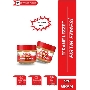 Şekerli Fıstık Ezmesi Kavanoz 320 gr