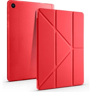 Samsung Galaxy Tab A8 X200 (10.5 Inc) Uyumlu Yatay ve Dikey Standlı Antişok Köşe Korumalı Kalemlikli Origami Slikon Kılıf