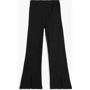 Beli Lastikli Basic Ispanyol Paça Pantolon