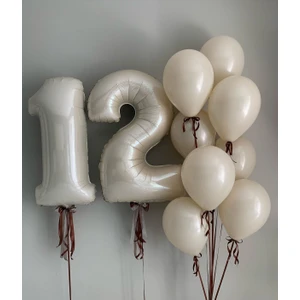 12 Yaş Retro Kum Beji Mini Doğum Günü Parti Seti