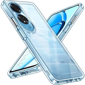 M.tk moveteck Oppo A60 Uyumlu Kılıf Kamera Çıkıntılı Korumalı Yumuşak Şeffaf Silikon