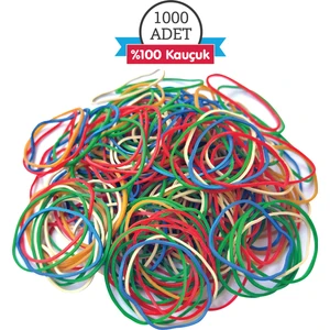 Renkli Kauçuk Ambalaj Paket Lastiği 200GR.(1000AD.)