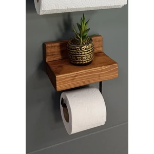 Dekoratif Ahşap Wc Kağıtlık - Ahşap Banyo Duvar Raf