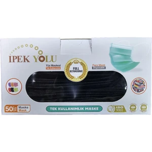 Tek Kullanımlık Maske Siyah 50'li