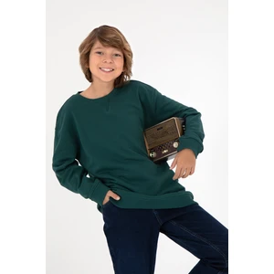 U.S. Polo Assn. Erkek Çocuk Koyu Yeşil Sweatshirt 50295151-VR079