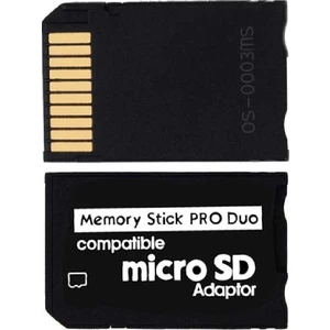 2 Adet Memory Stick Pro Duo Uyumlu Mikro Sd Adaptör