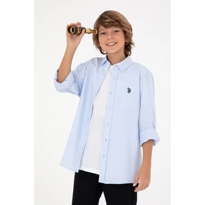 U.S. Polo Assn. Erkek Çocuk Açık Mavi Gömlek Basic 50297377-VR003