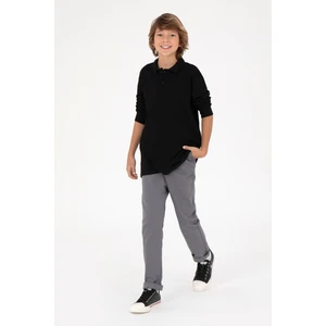 U.S. Polo Assn. Erkek Çocuk Gri Pantolon (Kanvas-Chino) 50298565-VR024