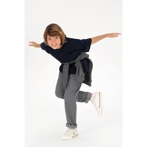 U.S. Polo Assn. Erkek Çocuk Açık Gri Pantolon (Kanvas-Chino) 50298548-VR001