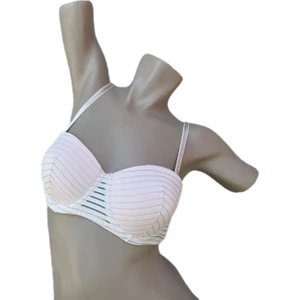 Elosh Boutique Çizgili Dolgusuz Kaplı Straplez Örme Sütyen