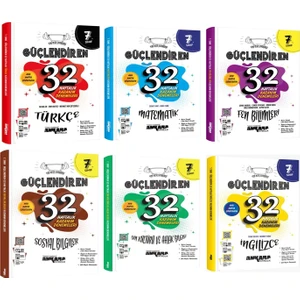 Ankara Yayıncılık 7. Sınıf Güçlendiren 32 Haftalık Deneme Seti 6 Kitap