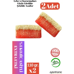 Aytan Home (2 Adet) Kojic Asit Sabunu, Leke  Akneye Kojik Asit Sabunu Serum Etkili 2li