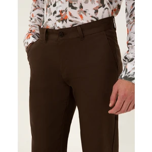 Pierre Cardin Erkek Kahverengi Regular Fit Kanvas Pantolon 50251035-VR029