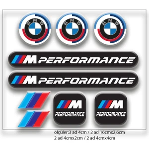 Bmw 3D Damla Sticker Seti