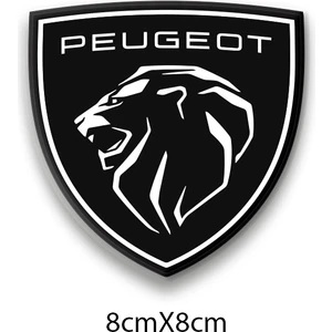 Peugeot 3D Damla 2 Li Sticker Logo 1