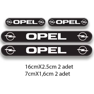 Opel 3D Damla 4'lü Oto Sticker Set 2