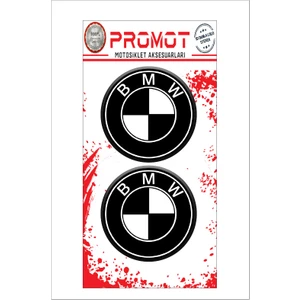 Logo Bmw 3D Kabartmalı Damla Sticker 5cm 04