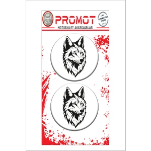 Kurt Wolf Tasarımlı 3D Kabartmalı Damla Sticker 5CMX5CM 03