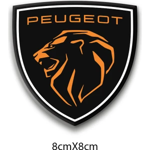 Peugeot 3D Damla 2 Li Sticker Logo 5