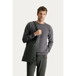 Bisiklet Yaka Slim Fit Dar Kesim Dikişsiz Desenli Yünlü Triko Kazak