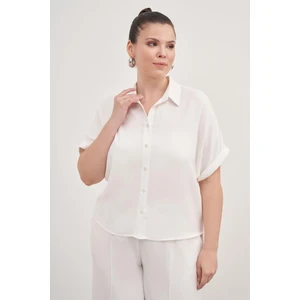 Kısa Kollu Oversize Gömlek