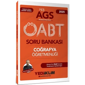 Yediiklim Yayınları   2025 Meb Ags Öabt Coğrafya Öğretmenliği Soru Bankası