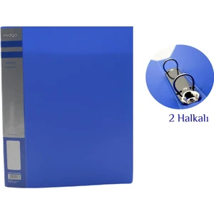 A4 2 Halkalı Plastik Dosya Mavi 2,5 cm MG2502MV