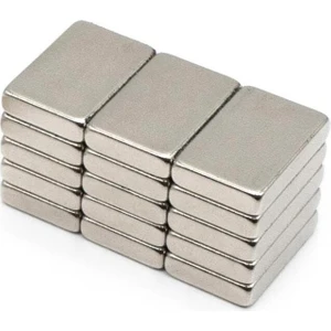 Dünya Magnet 10 Adet 15 x 10 x 3 mm Güçlü Dikdörtgen Neodyum Mıknatıs