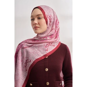 Catena Desen Ithal Vual Şal - Bordo