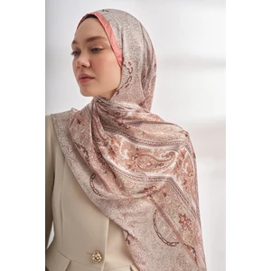 Catena Desen Ithal Vual Şal - Pudra