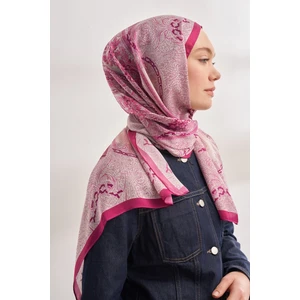 Catena Desen Ithal Vual Şal - Fuşya