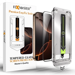 iPhone 16 Pro Max Uyumlu Ultra Clear HD Temperli Cam , Easy Fix Serisi Kolay Kurulum  Ekran Koruyucu