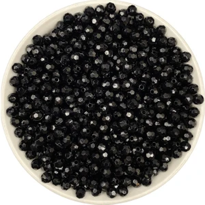 25GR 6mm Siyah Renk Petek Model Akrilik Boncuk,takı , Çanta Yapım Boncuğu (25GR,~200 Adet)