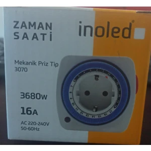 İnoled Mekanik Priz Tip Zaman Saati