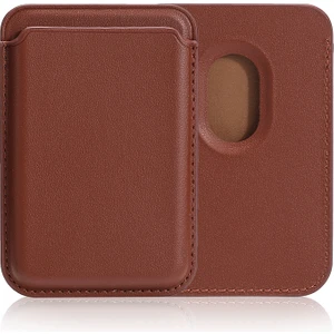 iPhone 16 Pro Max Magnetik Cardsafe Kartlık-Kahverengi
