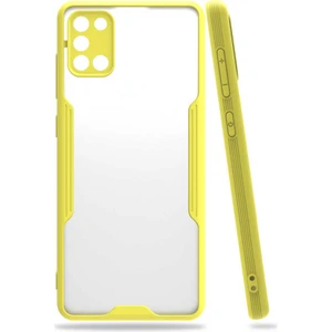 Heptek İletişim Galaxy A31 Kılıf Parfe Kapak-Sarı