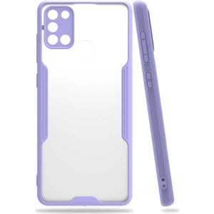 Heptek İletişim Galaxy A21S Kılıf Parfe Kapak-Mor
