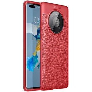 Heptek İletişim Huawei Mate 40 Pro Kılıf Niss Silikon Kapak-Kırmızı