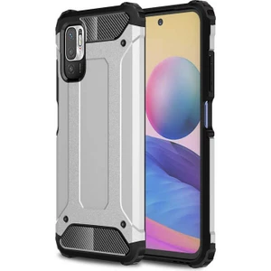 Heptek İletişim Xiaomi Poco M3 Pro Kılıf Crash Silikon Kapak-Gri