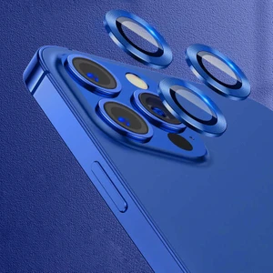 Heptek İletişim Apple iPhone 12 Pro Max Uyumlu Cl-07 Kamera Lens Koruyucu-Lacivert