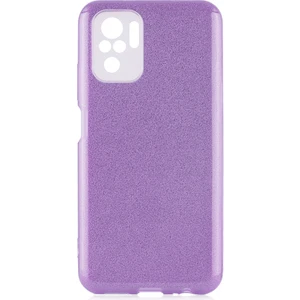 Heptek İletişim Xiaomi Redmi Note 10S Kılıf Shining Silikon-Mor