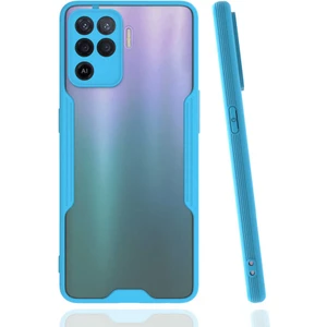 Heptek İletişim  Oppo Reno 5 Lite Kılıf Parfe Kapak-Mavi