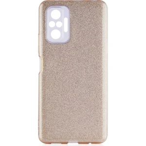 Heptek İletişim Xiaomi Redmi Note 10 Pro Kılıf Shining Silikon-Gold